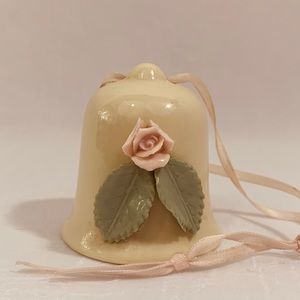 Porcelain Bell with Rose Decor
